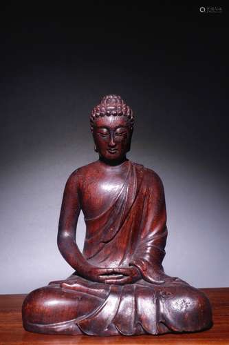 An Agarwood Buddha Statue