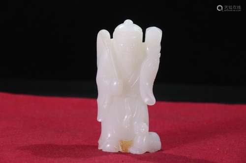 A Hetian Jade Figure Shaped Ornament