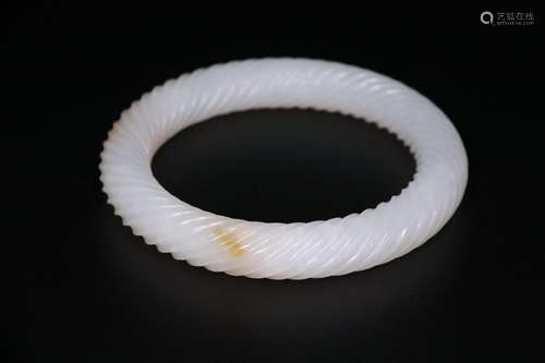 A Hetian Jade Bangle