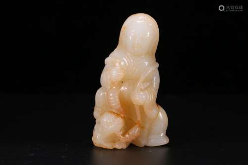 A Hetian Jade Story-Carving Ornament