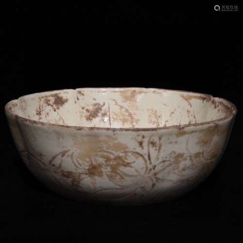 A Porcelain Ding Kiln Bowl