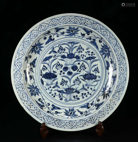 BLUE&WHITE GLAZE PLATE