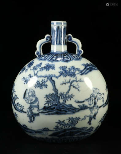 BLUE&WHITE GLAZE VASE