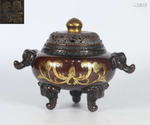 COPPER CASTED CENSER