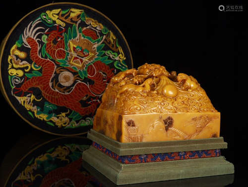 GONGTINGZAOBANCHUZHI MARK TIANHUANG STONE SEAL