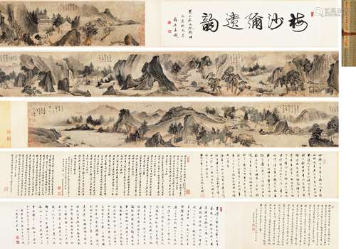 黄壁 1771年作 山水 手卷 设色纸本