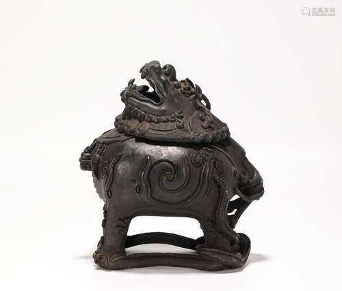 Copper Roar at Sky Censer from Ming明代銅質向天吼香薰