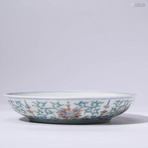 A CHINESE DOUCAI PORCELAIN INTERLOCK BRANCHES …