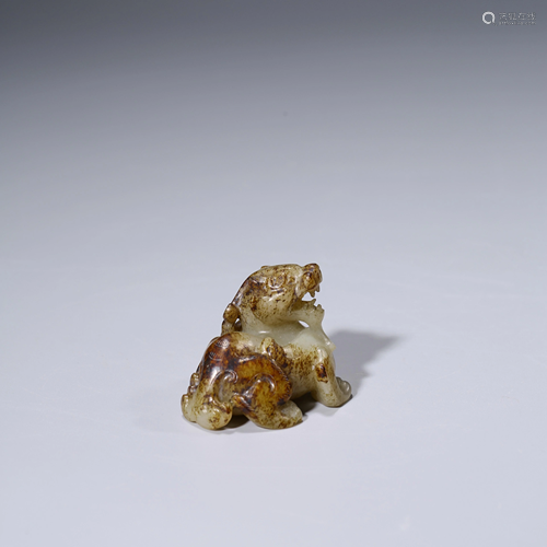 A CHINESE JADE ANIMAL