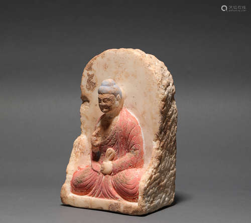 Stone Buddha Statue from Tang唐代石頭佛祖造像