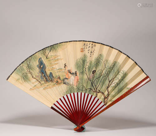 Ink Painting Fan from ZhengShiXuan from Qing清代水墨扇子
鄭師玄