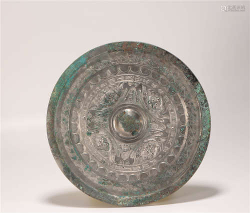 Bronze Mirror with Inscription from Zhan戰國青銅銘文鏡