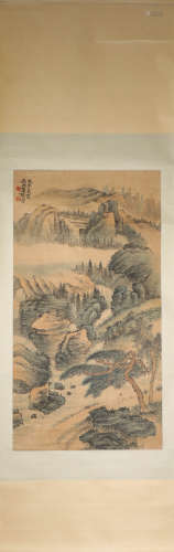 Ink Painting from XiaoXun Paper Texture古代水墨画
肖逊、山水图
纸本立轴