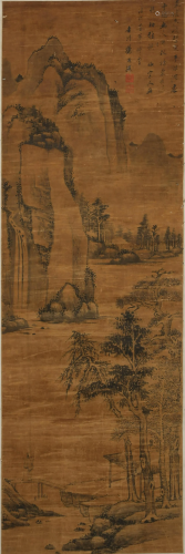 A CHINESE SCROLL PAINTING BY YANG WEN CONG