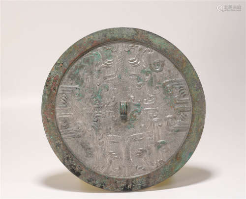 Bronze Mirror with Beast Grain from Zhan戰國青銅獸紋鏡
