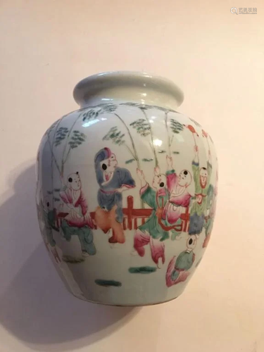 Chinese Porcelain Fencai Pot