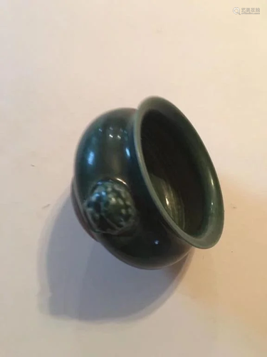 Green Glazed Incense Burner