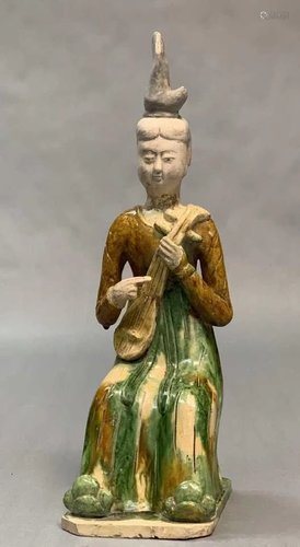 Tang Dynasty San-Tsai Female Musician