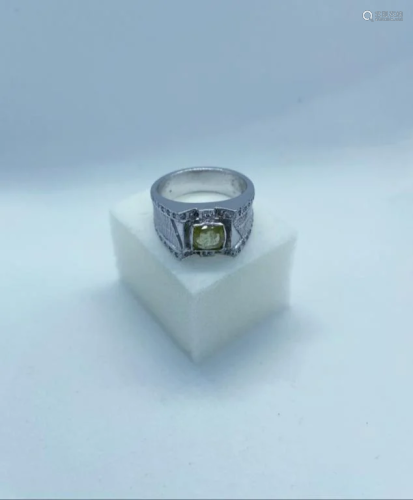 925 Silver Platinum Plated Jewelry Ring