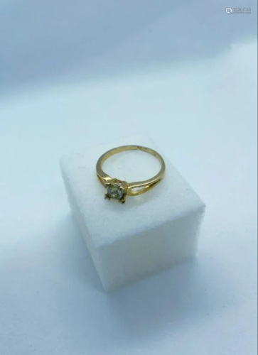 925 Silver Gold Plated Jewelry Ring