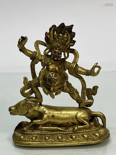 Qing Dynasty Gilt Bronze Buddha