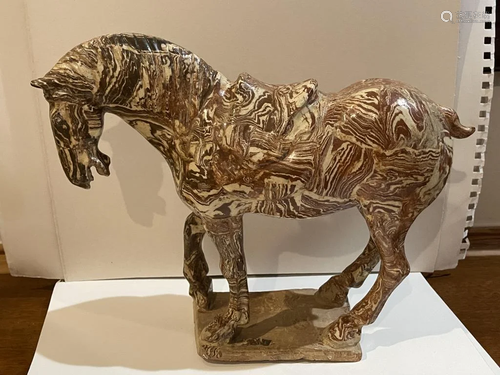 Song Dynasty Jiaotai Porcelain Horse Statue