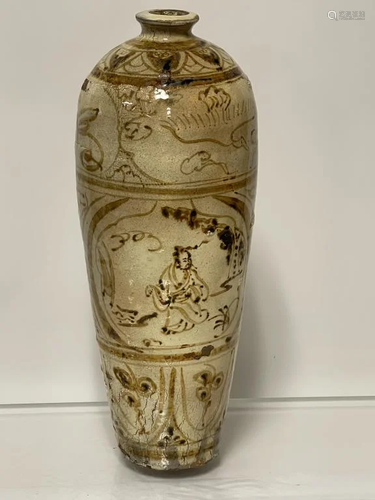 Song Dynasty Cizhou Kiln Porcelain Vase