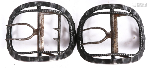 PAIR 18TH/19TH CENTURY SHOE BUCKLES