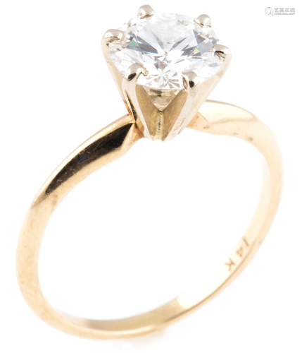 1.33 CT ROUND SOLITAIRE DIAMOND ENGAGEMENT RING