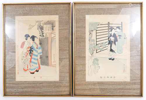 SHUNTEI MIYAGAWA JAPANESE WOODBLOCK PRINTS - L…