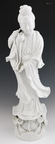 BLANC DE CHINE PORCELAIN GUANYIN 19.75