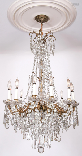 19TH C. FRENCH DORÃ‰ ELECTRIC CHANDELIER