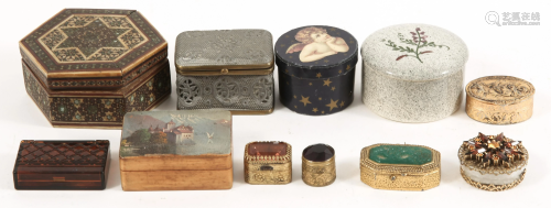TRINKET BOXES - LOT OF 11