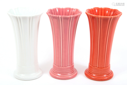 FIESTA VASES - LOT OF 3