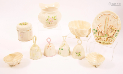 BELLEEK PORCELAIN - LOT OF 10