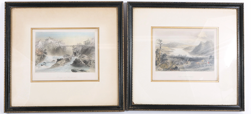 19TH C. W.H. BARTLETT HANDCOLORED ENGRAVINGS - LOT …