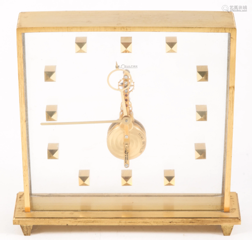 LECOULTRE 16 JEWELS TABLE CLOCK