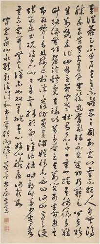 沈宗骞（1736～1820） 草书 七言诗