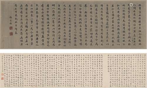 铁 保（1752～1824）、铁夫人（1754～1820） 夫妇 书法合卷 纸本 手卷