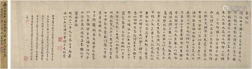 周 鼎（1401~1487） 为黄日升作 东楼记卷 纸本 手卷