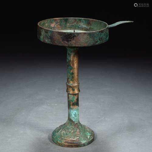 CHINESE BRONZE LAMPS
