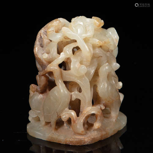 CHINESE HETIAN JADE STOVE DING