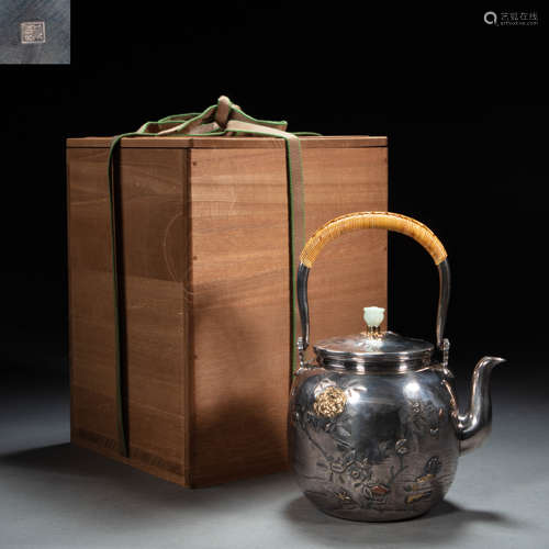 JAPANESE SILVER TEAPOT