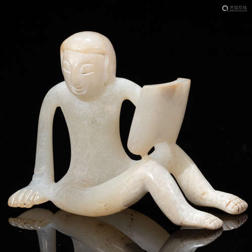 CHINESE HETIAN JADE FIGURE