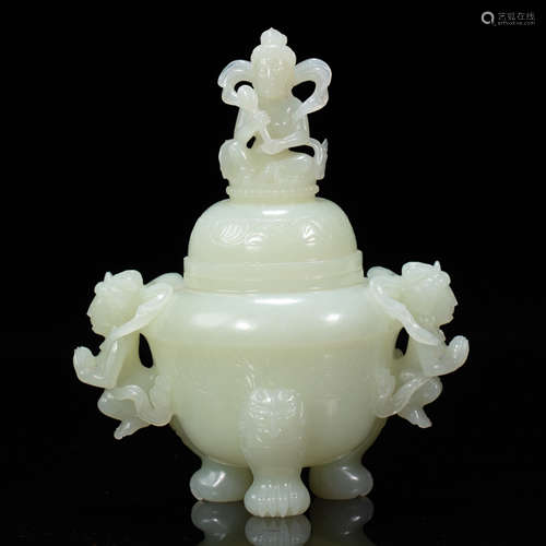 CHINESE HETIAN JADE STOVE