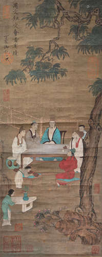 CHINESE CALLIGRAPHY AND PAINTING ZHOU WENJU MARK