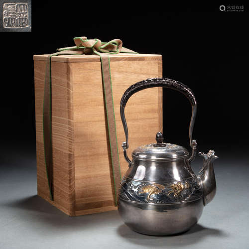 JAPANESE SILVER KETTLE