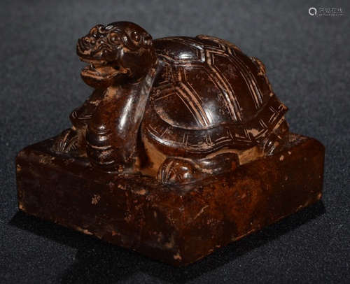 ANTIQUE JADE BEAST SEAL