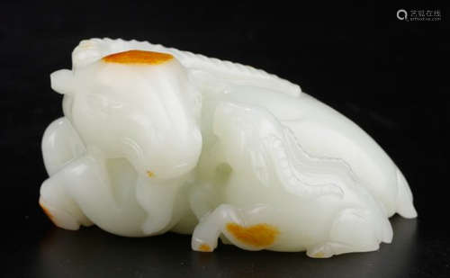 HETIAN JADE GOAT SHAPE PENDANT