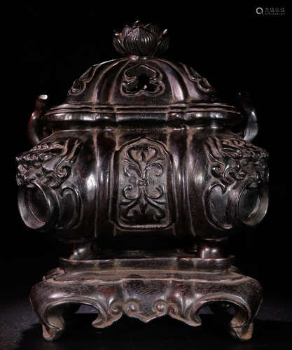 ZITAN BEAST PATTERN CENSER